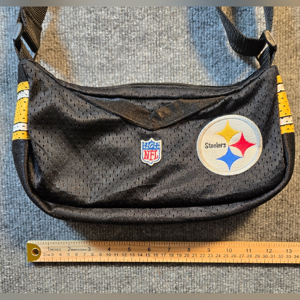 Pittsburgh Steelers NFL Pro-FAN-ity‎ by Littleearth Jersey Mesh Shoulder Bag - Picture 2 of 13